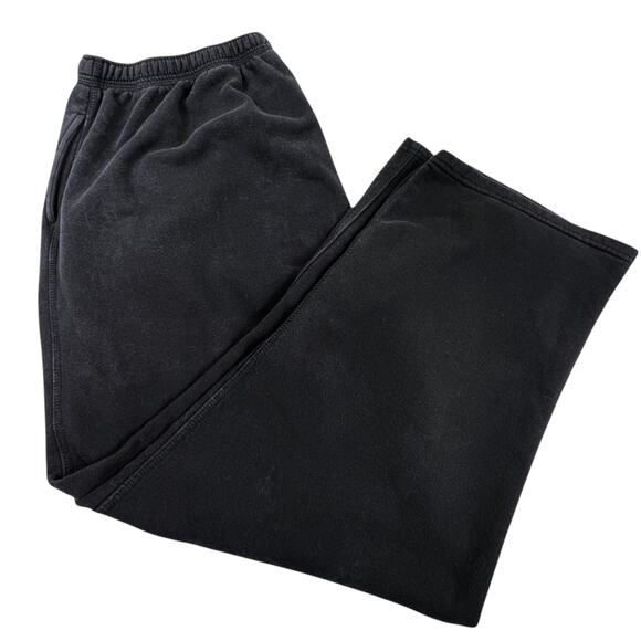 Joe Boxer Wide Leg Joggers Pockets No Cuffs Plus Size 2X Black - Picture 1 of 16